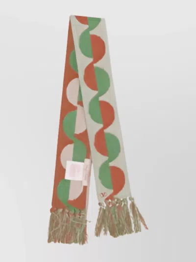 Valentino Frayed Edge Cotton Scarf