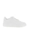 Valentino Leather Freedots Sneakers Studded Detailing In White