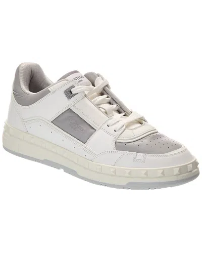 Valentino Garavani Valentino Freedots Leather Sneaker In White