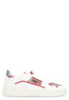 Valentino Leather Freedots Sneakers Panels Patterned In White