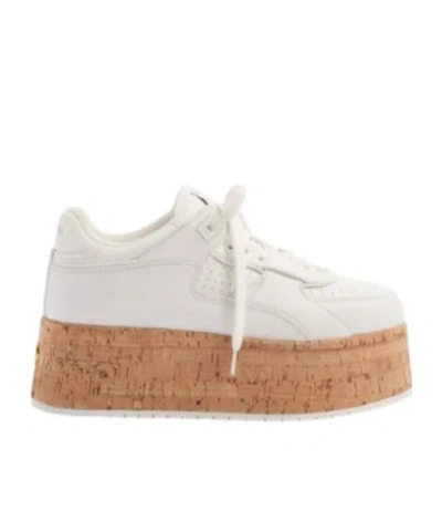 VALENTINO GARAVANI FREEDOTS XL CALFSKIN AND CORK SNEAKER