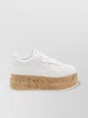 Valentino Freedots Xl Leather Platform Sneakers In Brown