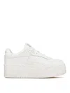 Valentino Freedots Xl Leather Platform Sneakers In White