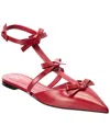 Valentino Garavani Woman Ballet Flats Red Size 8 Soft Leather In Red