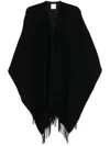 Valentino Toile Iconographe Poncho In 0no - Nero