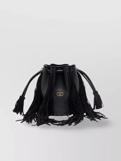 Valentino Garavani Fringed Bucket Bag Adjustable Strap