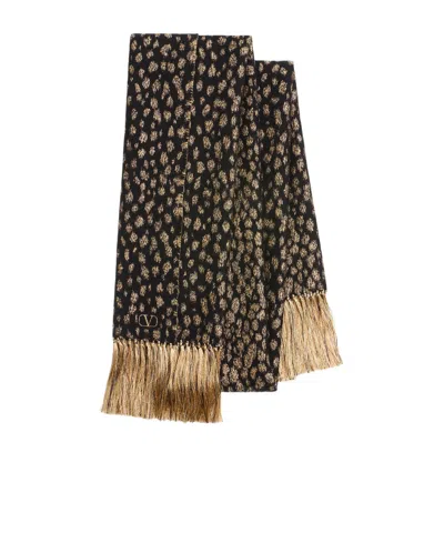 Valentino Fringed Scarf In Multi