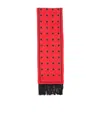 Valentino Geometric-pattern Silk Scarf In Red