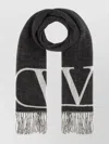 Valentino Fringed Scarves Soft Texture