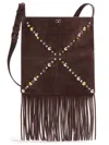 Valentino Suede Nellcote Cross-body Bag In Brown