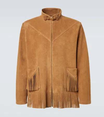 VALENTINO FRINGED SUEDE JACKET