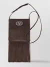 Valentino Fringed Suede Leather Shoulder Bag