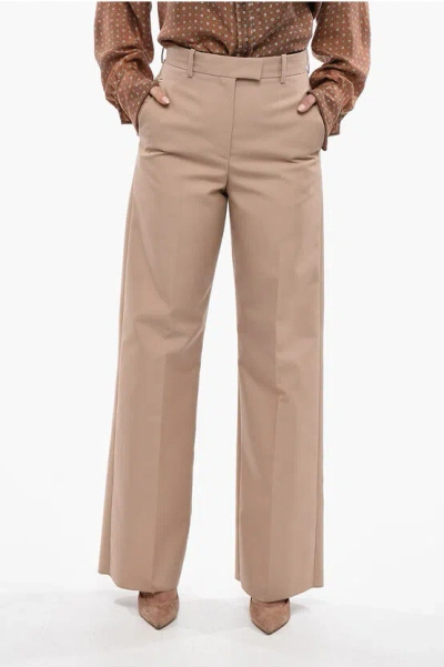 VALENTINO Front-pleated Wide-leg Pants