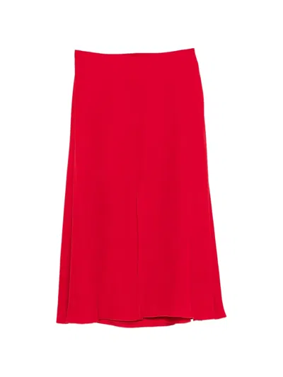 Valentino Front-slit Midi Skirt In Multi