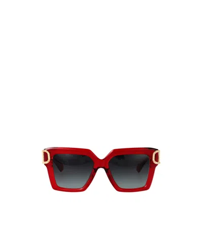 Valentino Full Frame Sunglasses In Red