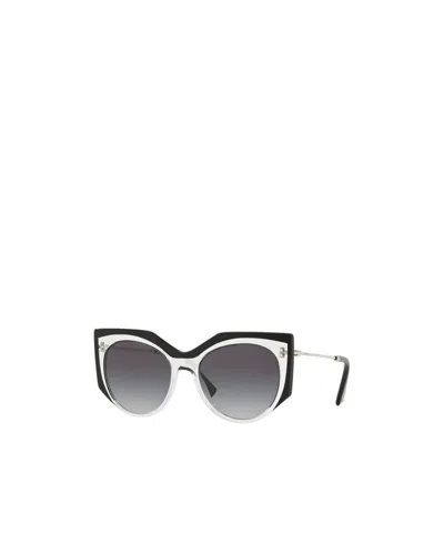 Valentino Full Frame Sunglasses In Black
