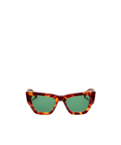 Valentino Full Frame Sunglasses In Green