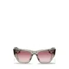 Valentino Full Frame Sunglasses In Pink