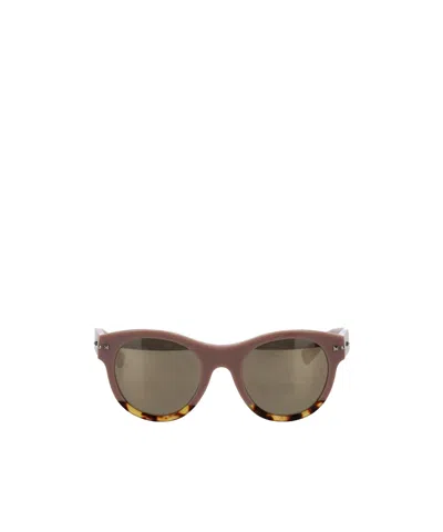 Valentino Full-rim Sunglasses In Black
