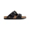 Valentino Garavani Fussfriend Leather Slides In Black