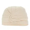Valentino Gabardine Turban Hat In White