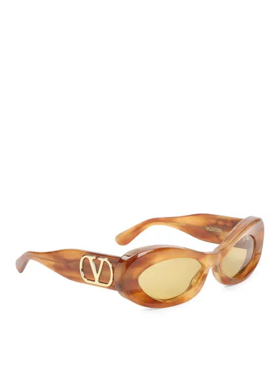 Valentino Garavani Gafas De Sol - Marrón In Brown