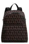 Valentino Toile Iconographe Fabric Backpack In Brown