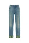 Valentino Garavani Straight-leg Jeans With Decorative Cuffs