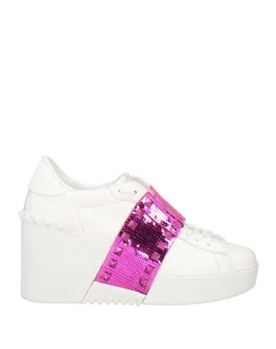 Valentino Garavani 11. Woman Sneakers White Size 8 Leather