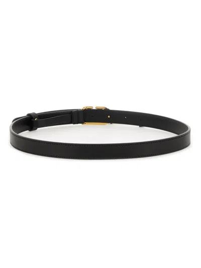 Valentino Garavani 20mm Vlogo Signature Belt In Black