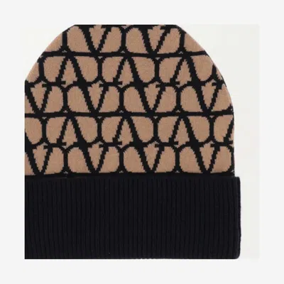 Valentino Garavani 3w2hb01k Toile Iconographe Cashmere Beanie In Multi