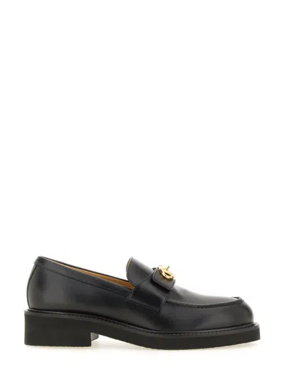 VALENTINO GARAVANI VALENTINO GARAVANI 40MM CALFSKIN "VLOGO LOCKER" LOAFER