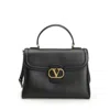 Valentino 9 To 5 Flap Leather Top-handle Bag In Black