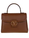 Valentino Garavani 9to5 Leather Handbag In Brown