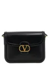 Valentino Garavani Black Shoulder Bag With Vlogo Detail On The Front In Leather Man