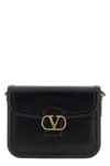 Valentino Small Vlogo Signature Flap Shoulder Bag In Black