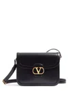 Valentino Garavani Luxurious Black Leather 9to5 Shoulder Bag With Chain Handles In Black