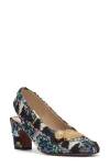 Valentino Adamantine Shiny Tweed Slingback Pumps