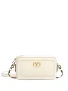 Valentino Garavani Garavani Alltime Mini Shoulder Bag In Grainy Calfskin Woman Ivory Uni