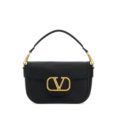 Valentino Garavani Alltime Foldover Top Tote Bag In Black