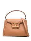 Valentino Vlogo Signature Satchel Bag In Brown