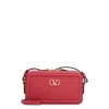 Valentino Garavani Alltime Leather Mini Crossbody Bag In Red