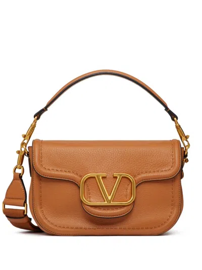 Valentino Garavani Alltime Leather Shoulder Bag In Multicolor