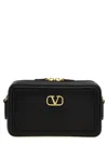Valentino Vlogo Alltime Mini Leather Camera Bag In Black