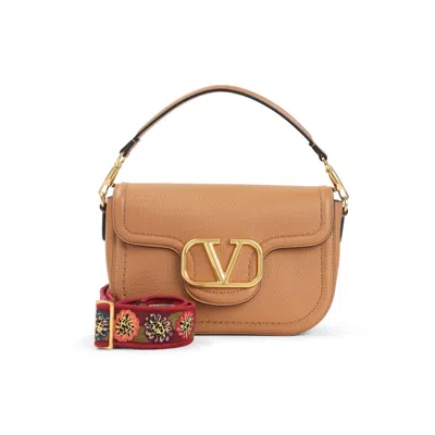 Valentino Garavani Alltime Shoulder Bag In Sand