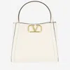 Valentino Alltime Small Handbag Made Of Grained Calf Leather In White