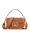 Valentino Garavani Alltime Woven Leather Shoulder Bag