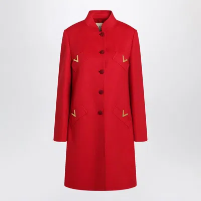 Valentino Garavani And Coat In Red