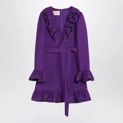 Valentino Garavani And Mini Dress In Purple
