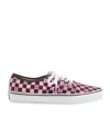 Valentino Garavani And Vans Low-top Trainer In Fabric With Vlogo Checkerboard Print In Multi